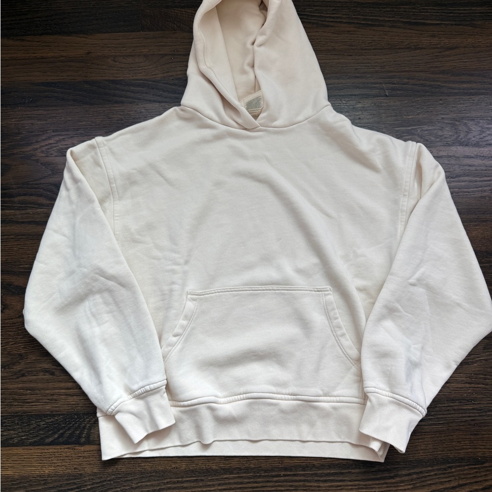 Blank by Thirteen Men's Cream Hoodie Sweater Size M